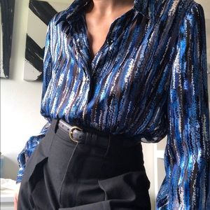 Vintage Abstract Blouse